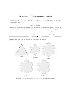 KOCH SNOWFLAKE AND SIERPINSKI GASKET This file includes