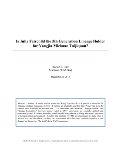 Is Julia Fairchild the 5th Generation Lineage Holder