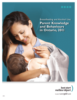 Breastfeeding and Alcohol Use
