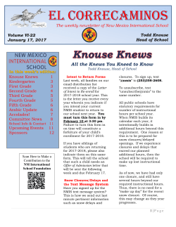 January 17, 2017 - New Mexico International School