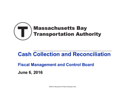 Cash Collection and Reconciliation