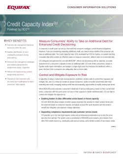 Credit Capacity Index