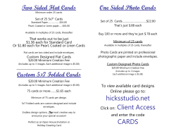 Announcements - Hicks Studio