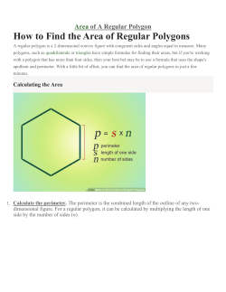 How to Find the Area of Regular Polygons