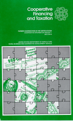 Cooperative Financing and Taxation