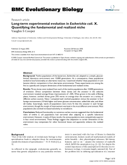 Long-term experimental evolution in Escherichia coli. X. Quantifying