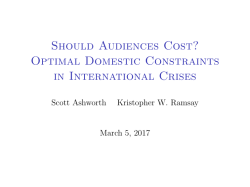 Should Audiences Cost? Optimal Domestic Constraints in