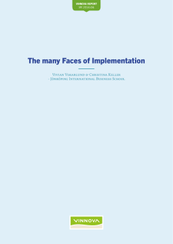 The many Faces of Implementation