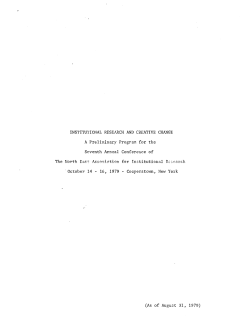 INSTI?`UTIONAL RESEARCH AND CkXATIVE CHANGE A