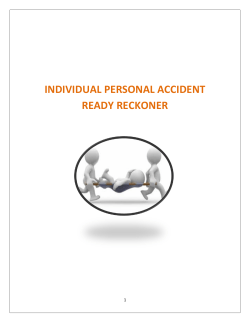 individual personal accident ready reckoner