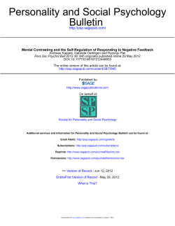 Mental contrasting and the self-regulation of responding to negative