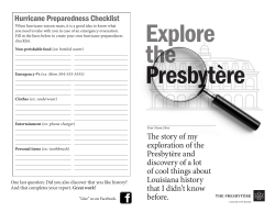 The Presbyt&egrave;re Expedition Guide