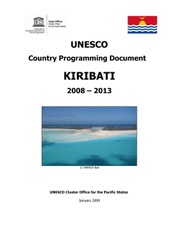 UNESCO country programming document: Kiribati