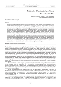 Totalitarianism of Arendt and the Case of Albania