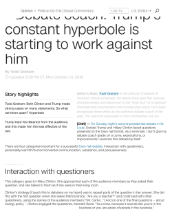 Debate coach: Trump`s hyperbole working against him