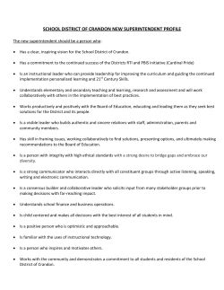 school district of crandon new superintendent profile