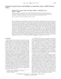 Prediction of Vapor Pressures and Enthalpies of Vaporization Using