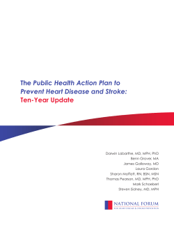 The Public Health Action Plan to Prevent Heart Disease and Stroke