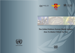 The United Nations Human Rights System: How To - UN-NGLS