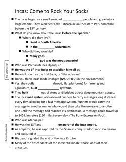 Inca notes