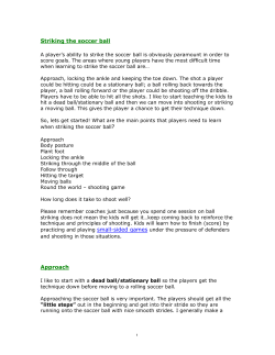 Striking the Soccer Ball