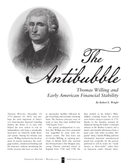 Thomas Willing and Early American Financial Stability
