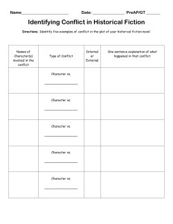 Identifying Conflict in Historical Fiction