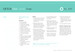 DETOX Diet | RECIPES