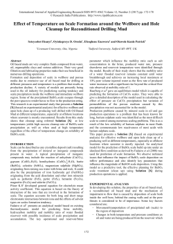 Effect of Temperature on Scale Formation around the Wellbore and