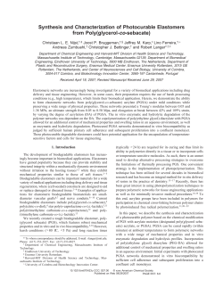 Synthesis and Characterization of Photocurable