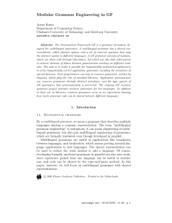 Modular Grammar Engineering in GF