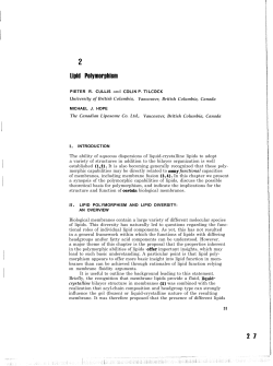 P.R. Cullis, C.P. Tilcock and M.J. Hope. Lipid Polymorphism. In
