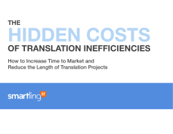of translation inefficiencies