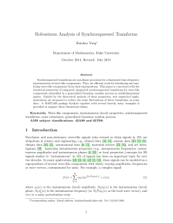 Statistical Analysis of Synchrosqueezed Transforms
