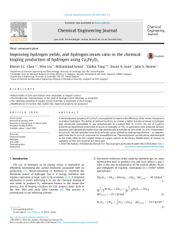 Improving hydrogen yields, and hydrogen:steam ratio in the