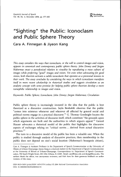 the Public: Iconoclasm and Public Sphere Theory