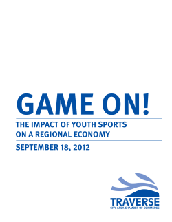 THE IMPACT OF YOUTH SPORTS ON A REGIONAL ECONOMY