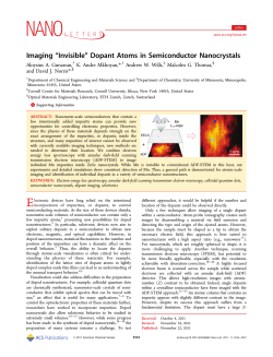 Imaging &ldquo;Invisible&rdquo; Dopant Atoms in