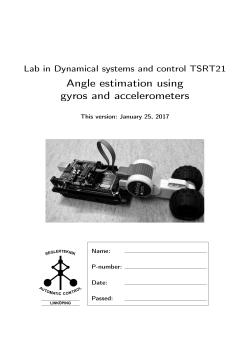 Angle estimation using gyros and accelerometers