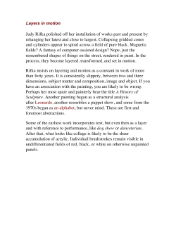 Judy Rifka polished off her installation of works past and present by