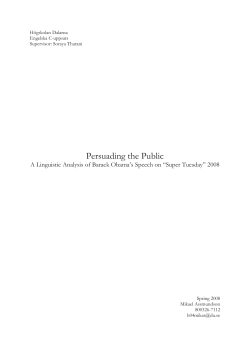 Persuading the Public