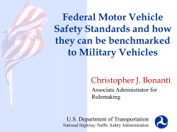 Federal Motor Vehicle Safety Standards and how they can be