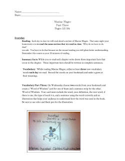 Maniac Magee Part Three