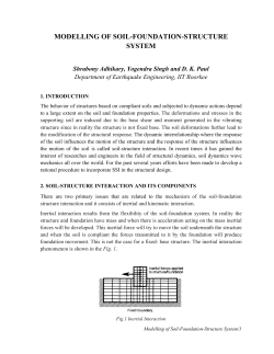 modelling of soil-foundation-structure system