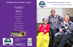 Newsletter 2015 and 2016 - Cerebral Palsy of Ulster County