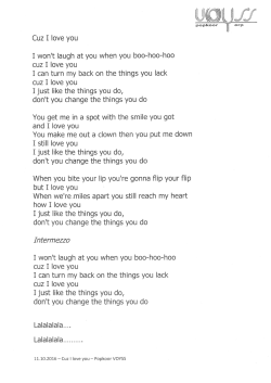 I won`t laugh at you when you boo-hoo-hoo I can