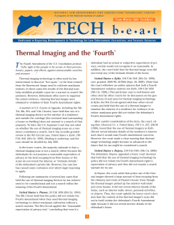 Thermal Imaging and the Fourth - Justice Technology Information
