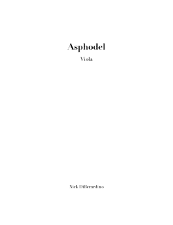 Asphodel - Yale School of Music