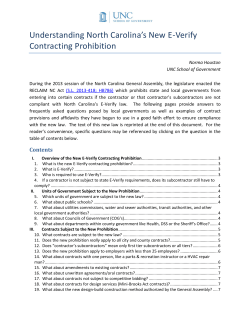 Understanding North Carolina`s New E