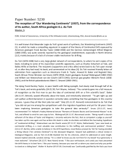 Paper Number: 5230 - American Geosciences Institute